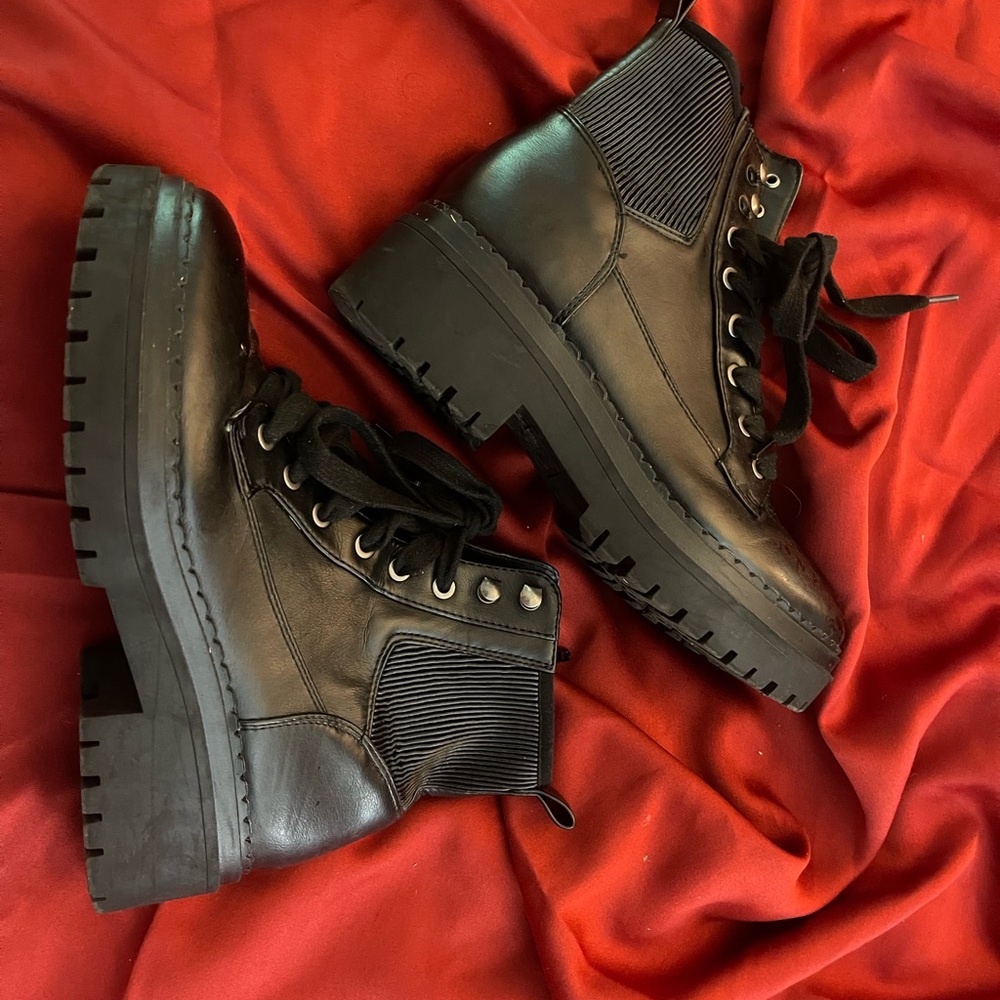Black High Top Boots